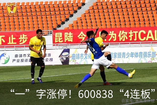 “一”字涨停！600838“4连板”