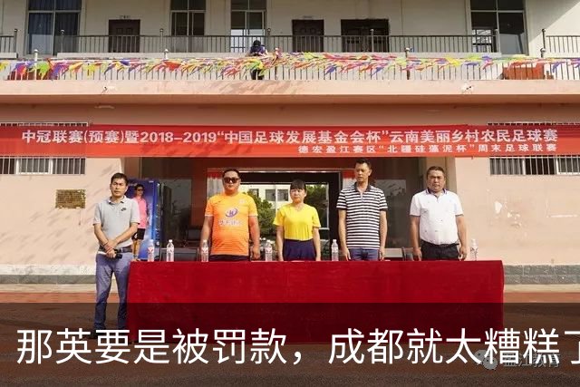 那英要是被罚款，成都就太糟糕了